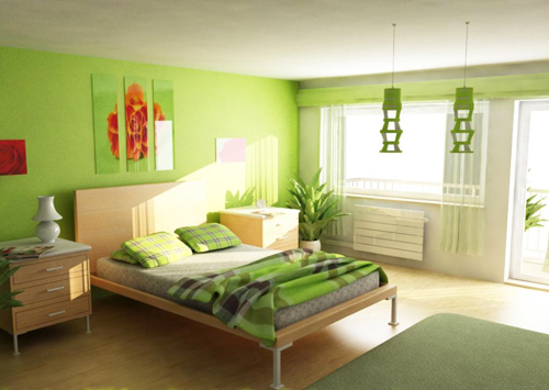 Top 50 mẫu sơn phòng ngủ màu xanh lá cây đẹp nhất