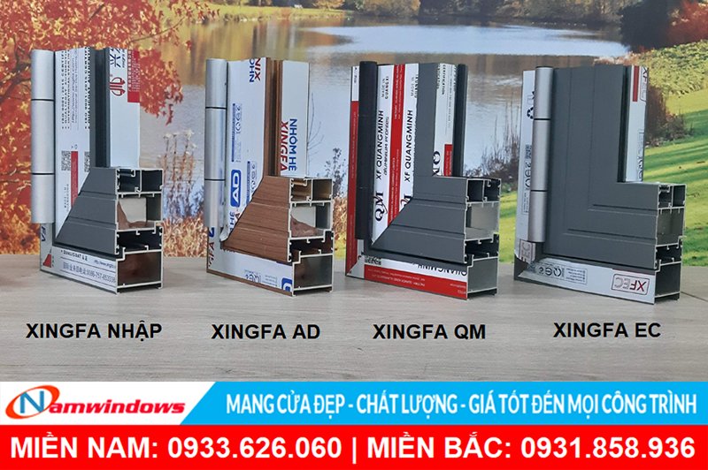 Nhãn hiệu các loại Profile Xingfa