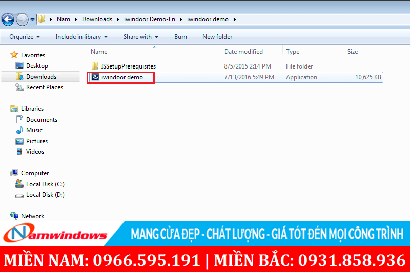 Click vào file trong thư mục mới bung nén