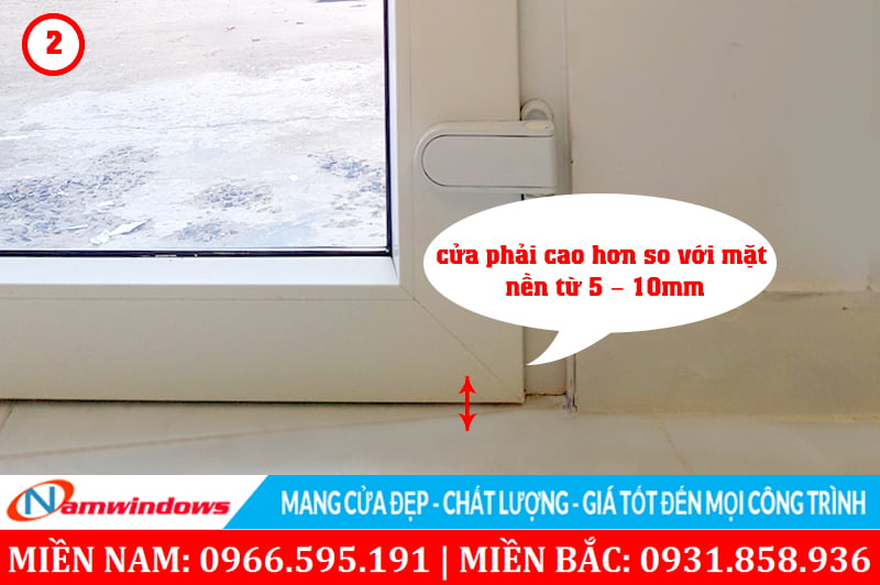 Nghiệm thu cửa uPVC đơn giản