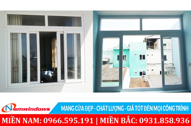 Cửa Sổ Lùa 4 Cánh Sản Xuất Và Thi Công Từ Thanh Nhựa uPVC