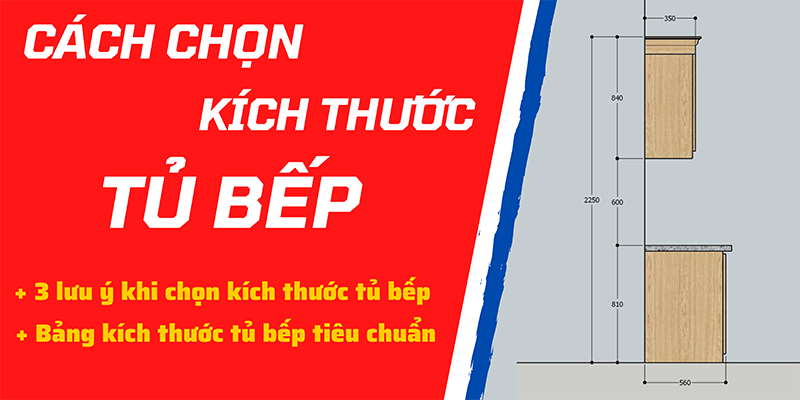 Kích thước tủ bếp