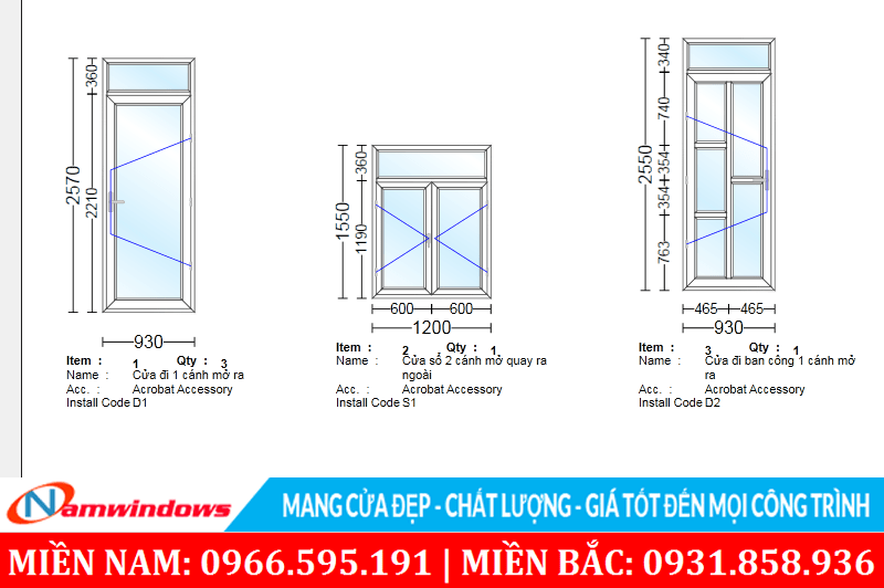 Phần mềm thiết kế cửa nhôm cửa nhựa lõi thép