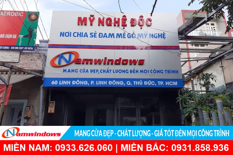 Showroom Namwindows chi nhánh Linh Đông