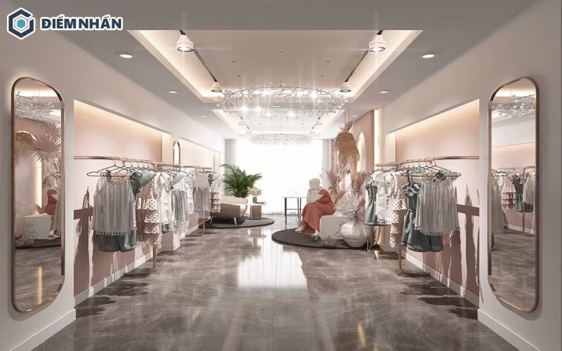 Không gian 30m2 của shop quần áo bỗng sang chảnh và sang chảnh