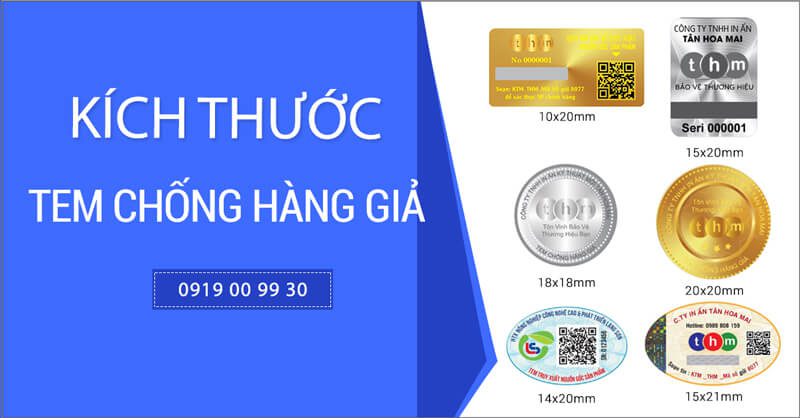 kích thước tem chống hàng giả tân hoa mai