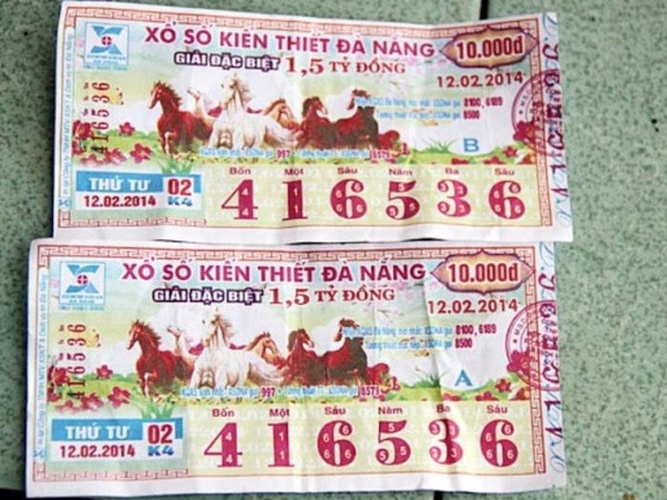 Vé số giả đang tràn lan trên thị trường.