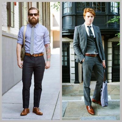 Mẹo phối đồ với thắt lưng nâu đúng cách - Novida - Forest Belts Sea Wallet