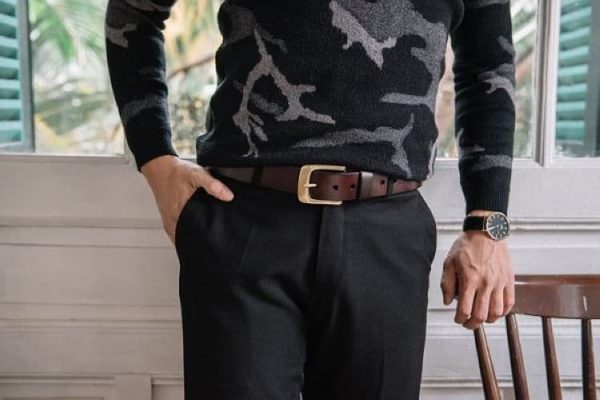 Mẹo phối đồ với thắt lưng nâu đúng cách - Novida - Forest Belts Sea Wallet