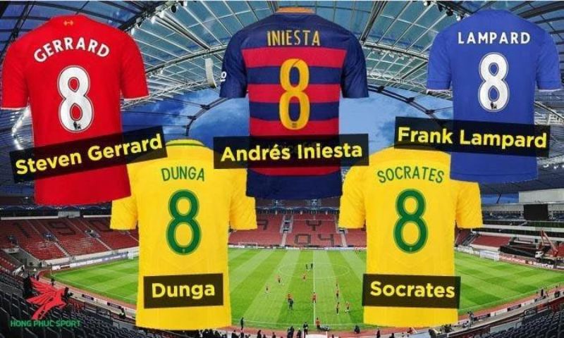 Áo số 8 trong bóng đá là gì? Ngôi sao số 8