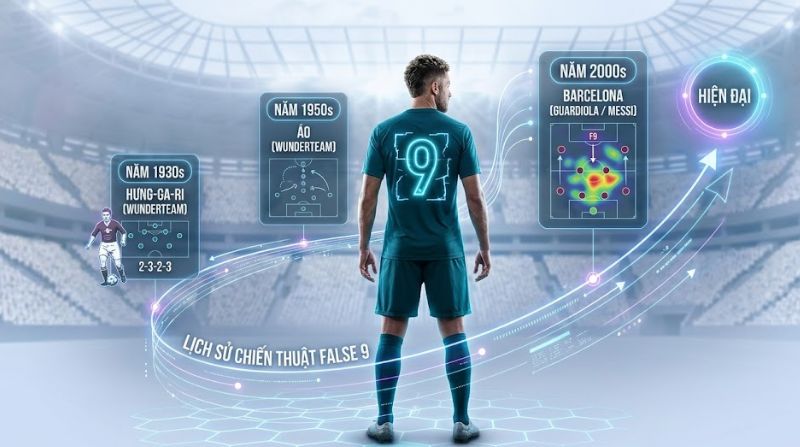 Lịch sử chiến thuật số 9 ảo